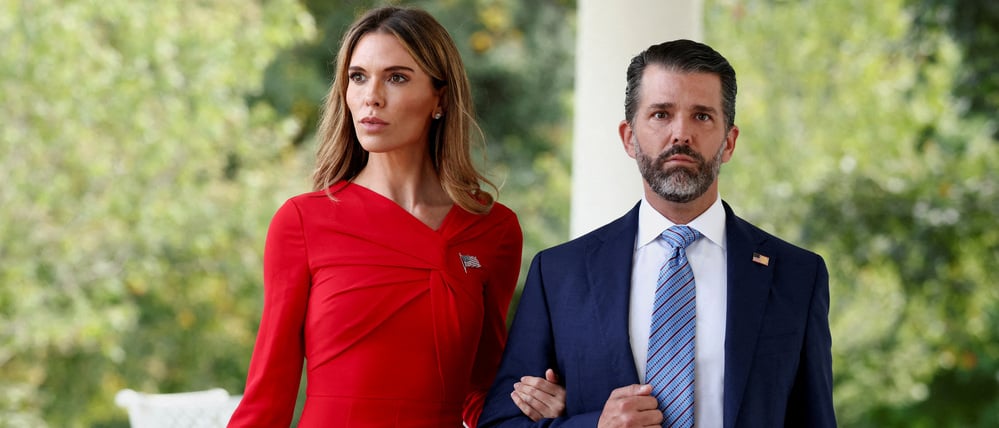 Bettina Anderson und Donald Trump Jr. bei einem Termin im Oktober in Washington.