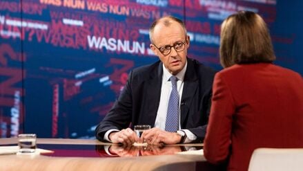 Bundeskanzler Friedrich Merz (CDU) in der ZDF-Sendung „Was nun?“.