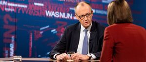 Bundeskanzler Friedrich Merz (CDU) in der ZDF-Sendung „Was nun?“.