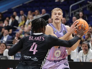 Sam Griesel (rechts) punktete stark gegen BC Sabah.