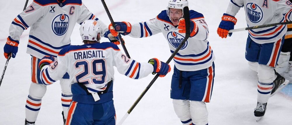 Leon Draisaitl (Nummer 29) war an vier der sechs Oilers-Toren beteiligt.