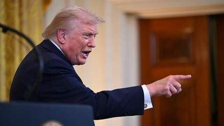 US-Präsident Donald Trump im Weißen Haus.