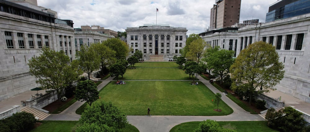 Ansicht der Harvard Medical School im Longwood Medical Area in Boston.