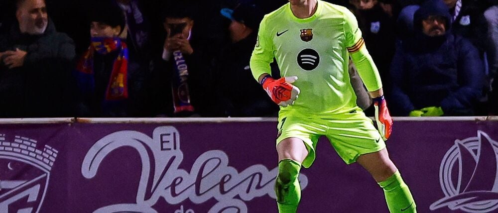 Ter Stegen konnte sich spät auszeichnen.