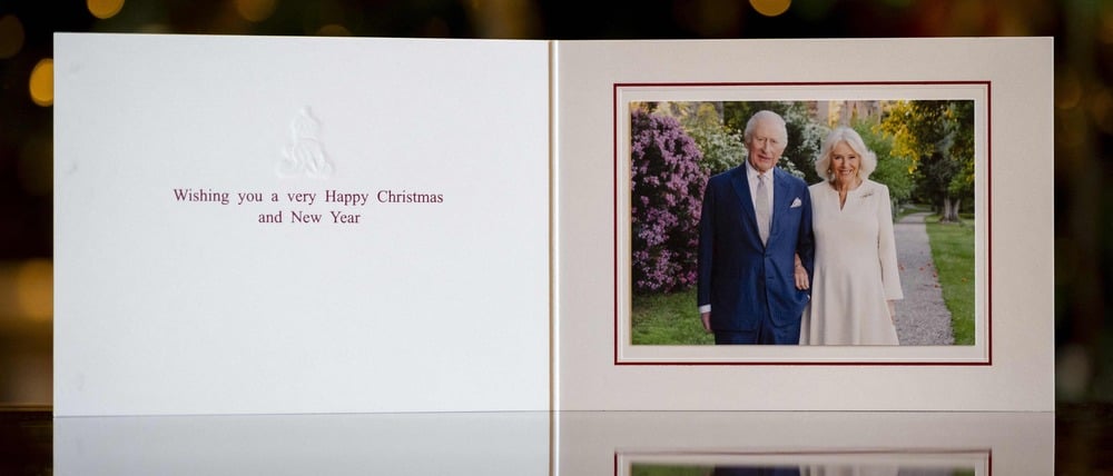 Die diesjährige Weihnachtskarte von König Charles und Königin Camilla. 