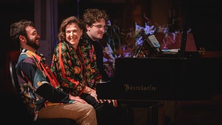 Triomoment für Momentum. Itamar Carmeli, Elena Bashkirova und Francisco Lucena Pais bei einem Konzert im März.