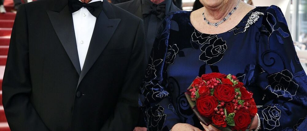  Hans van Manen mit der damaligen niederländischen Königin Beatrix. 