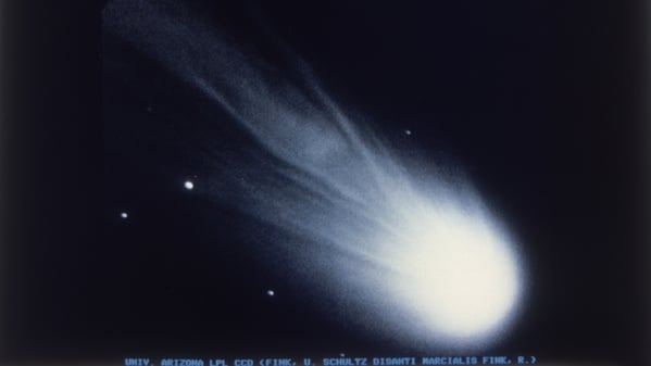 Der Halleysche Komet, hier ein Foto vom 20. Januar 1986, stand lange im Verdacht, sich als „Weihnachtsstern“ zu Jesu Geburt gezeigt zu haben. 