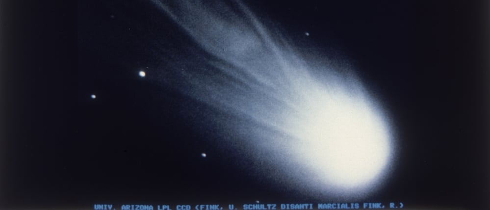 Der Halleysche Komet, hier ein Foto vom 20. Januar 1986, stand lange im Verdacht, sich als „Weihnachtsstern“ zu Jesu Geburt gezeigt zu haben. 