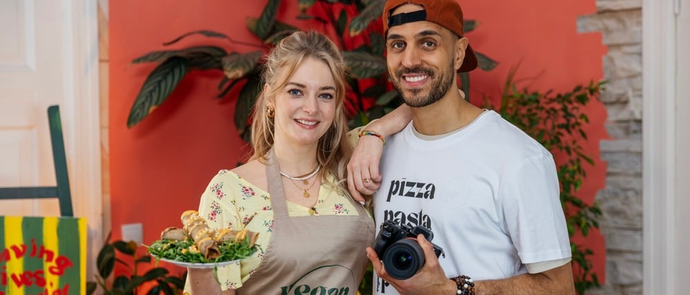 Festmahl auch ohne Gans: Die veganen Influencer Julia Krohse und Fabian Brandino aus Potsdam verraten, wie es geht.