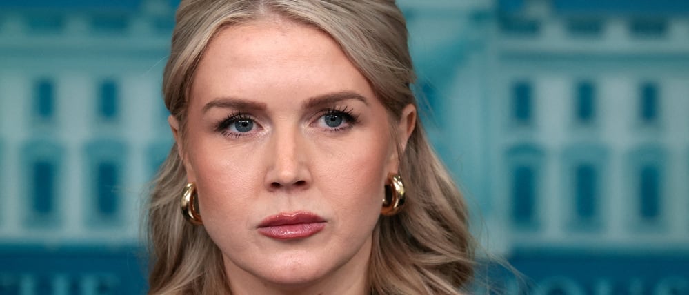 Die Pressesprecherin des Weißen Hauses, Karoline Leavitt, hält am 11. Dezember 2025 eine Pressekonferenz im Weißen Haus ab.