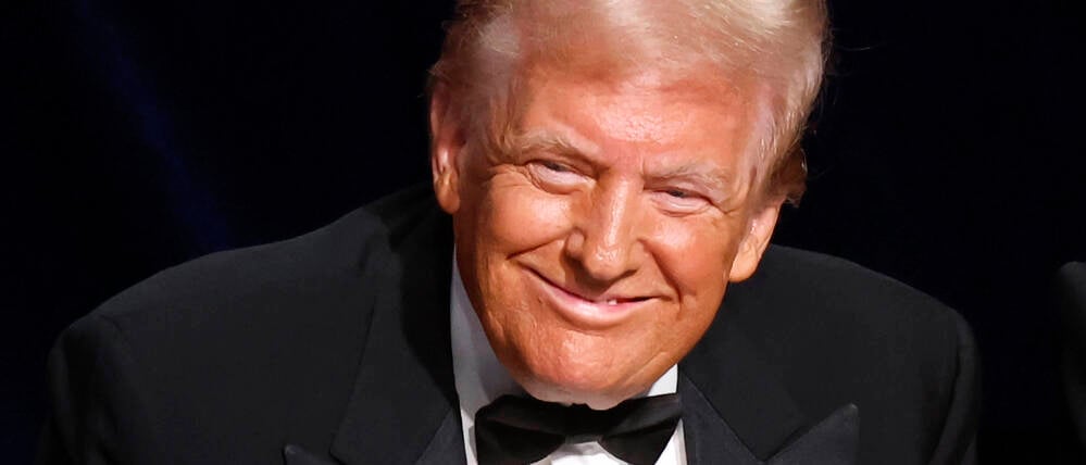 US-Republikaner Donald Trump bei einem Dinner in New York am 17. Oktober 2024.