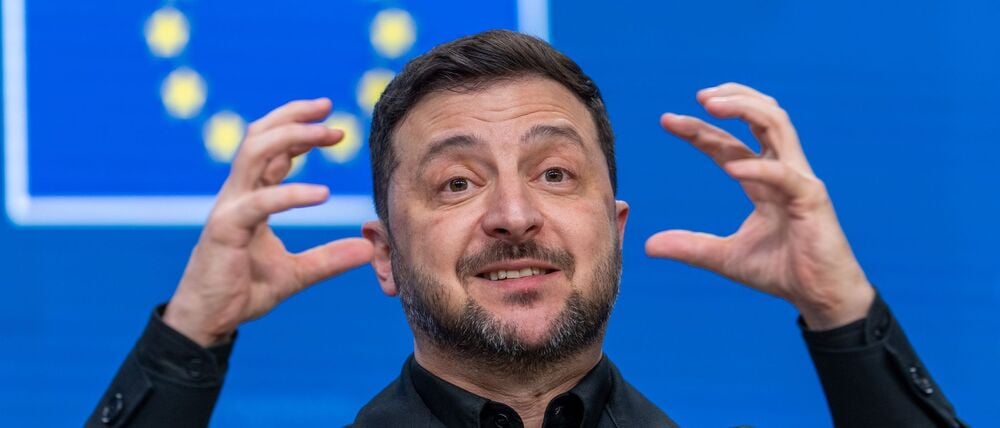 Drängt auf eine schnelle Entscheidung für Geld für sein Land: Der ukrainische Präsident Wolodymyr Selenskyj.