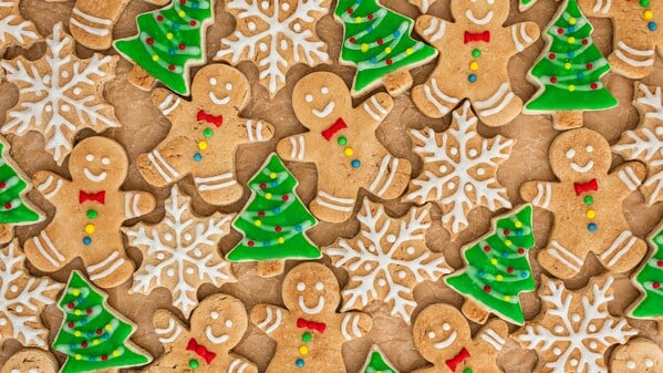 Weihnachtliche Lebkuchen.