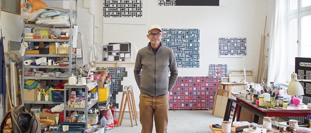 Michael Hauffen ist einer der Künstler mit einem Atelier in der Hobrechtstraße 31.