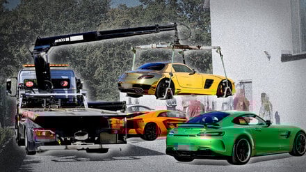 Ein Bild, das in Zukunft vielleicht häufiger entstehen könnte: Sportwagen werden konfisziert.