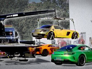 Ein Bild, das in Zukunft vielleicht häufiger entstehen könnte: Sportwagen werden konfisziert. 