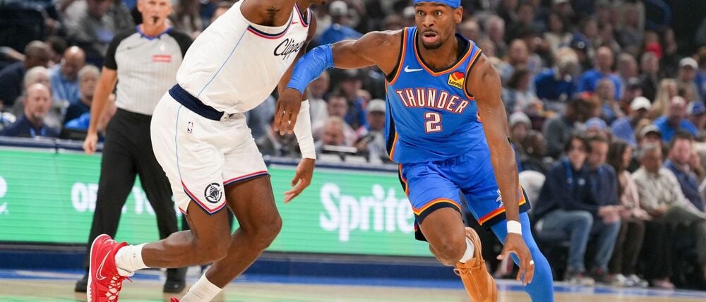 Shai Gilgeous-Alexander (rechts) konnte sich im letzten Viertel ausruhen.