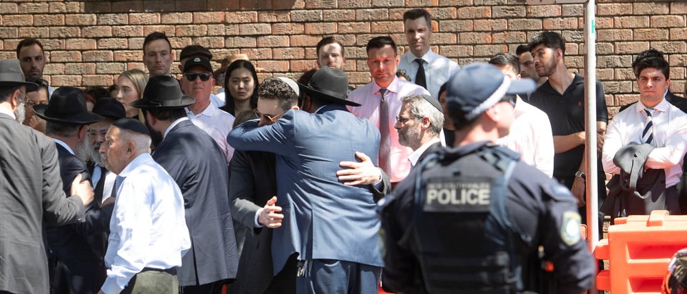 Trauernde Menschen in Sydney.