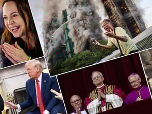 Politische Augenblicke, die die Welt 2025 bewegten. 