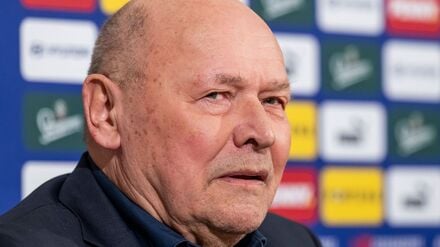 Der neue tschechische Fußball-Nationaltrainer Miroslav Koubek auf einer Pressekonferenz des Fußballverbands FACR in Prag