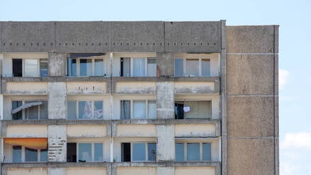 Plattenbauwohnungen in Potsdam.