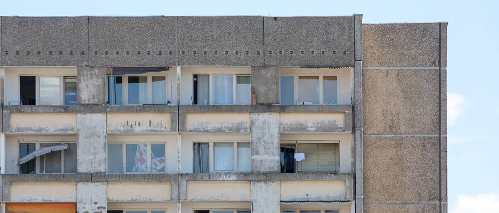 Plattenbauwohnungen in Potsdam.