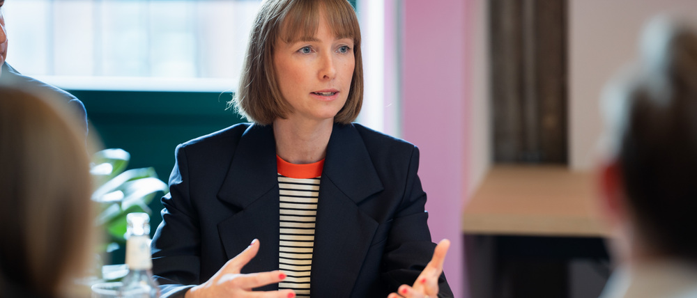 nextMedia.Hamburg stellt gemeinsam mit Beirat neuen Trendradar für 2026 vor (Auf dem Foto: Dr. Nina Klaß, Leiterin nextMedia.Hamburg) // Weiterer Text über ots und www.presseportal.de/nr/106987 / Die Verwendung dieses Bildes für redaktionelle Zwecke ist unter Beachtung aller mitgeteilten Nutzungsbedingungen zulässig und dann auch honorarfrei. Veröffentlichung ausschließlich mit Bildrechte-Hinweis.