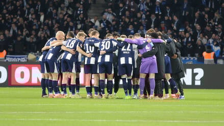 Hertha BSC glaubt an die Geschlossenheit als Team.