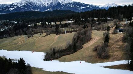 In der Schweiz gibt es teils deutlich weniger Schnee als im 30-jährigen Mittel. 