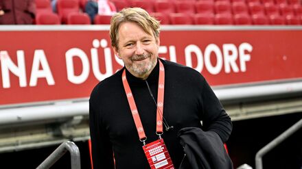 Premiere im Stadion für Fortunas neuen Sportvorstand Sven Mislintat.
