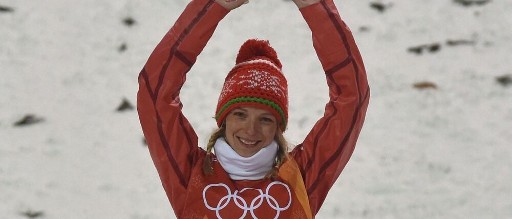 Die Belarussin Hanna Huskowa wurde 2018 Olympiasiegerin in Pyeongchang. (Archivbild)