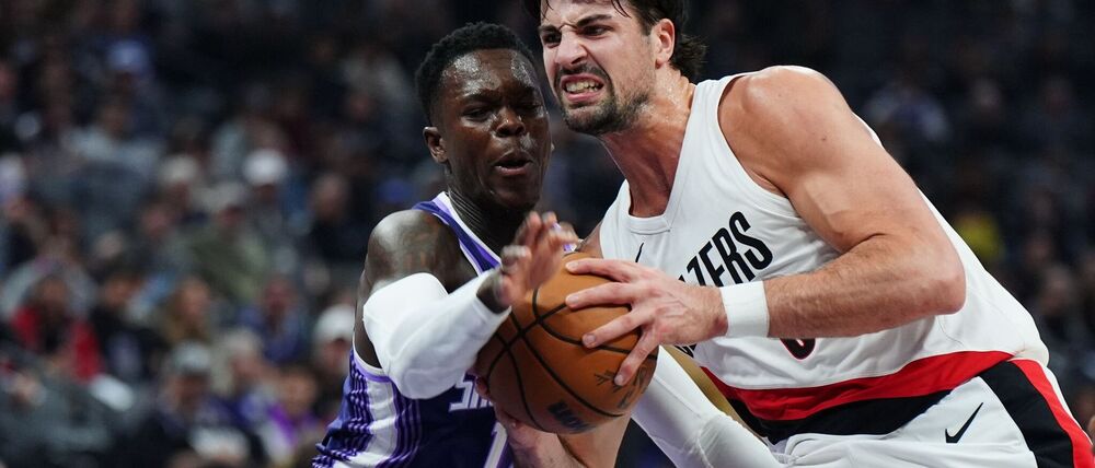 Dennis Schröder (links) konnte trotz seiner 21 Punkte die Niederlage der Sacramento Kings gegen die Portland Trail Blazers nicht verhindern.