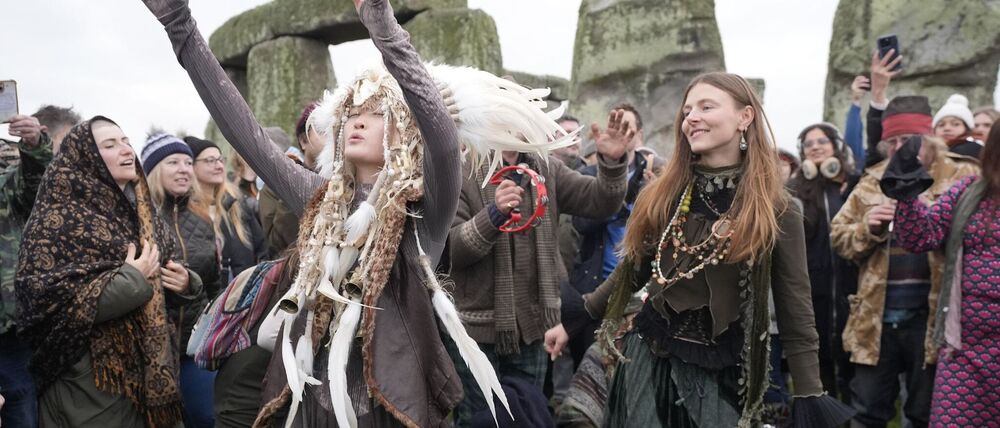 Zahlreiche Menschen feierten die Wintersonnenwende.