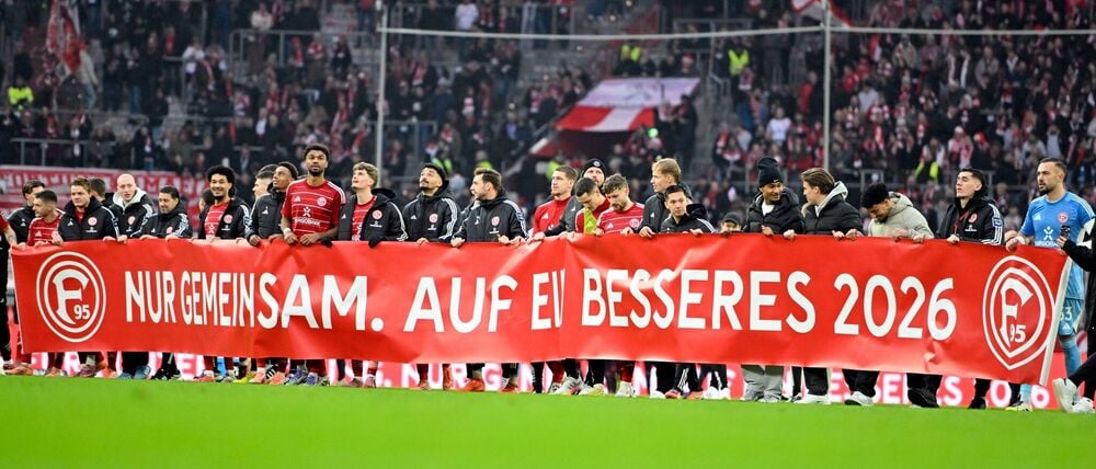 Hoffen auf ein besseres Jahr 2026: Die Spieler von Fortuna Düsseldorf haben enttäuschende Monate hinter sich.