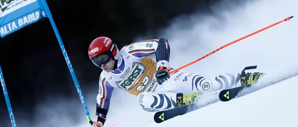 Skirennfahrer Fabian Gratz gelang in Alta Badia ein famoser zweiter Durchgang.