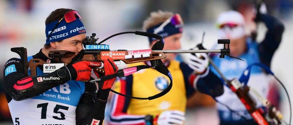 Justus Strelow (l.) konnte sich für sein perfektes Schießen nicht mit einem Podestplatz belohnen.