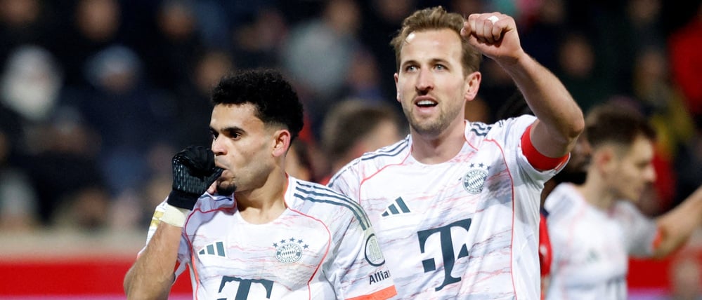 Luis Díaz und Harry Kane machten es am Ende deutlich für den FC Bayern in Heidenheim.
