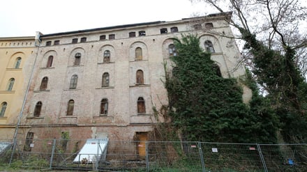 Der unsanierte Teil des Persiusspeichers am Schafgraben in Potsdam. 