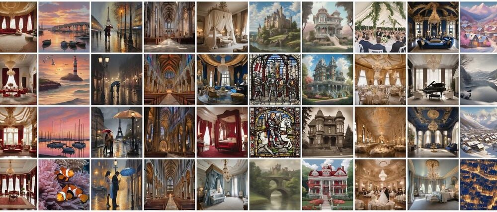 Die KI generierte im Experiment früher oder später ähnliche Motive.