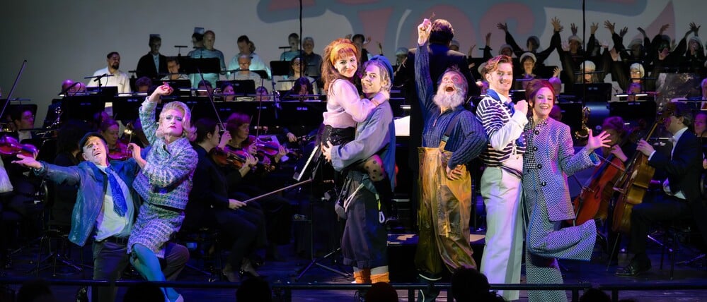 Szene aus „In Frisco ist der Teufel los“ von Guido Masanetz an der Komischen Oper Berlin.