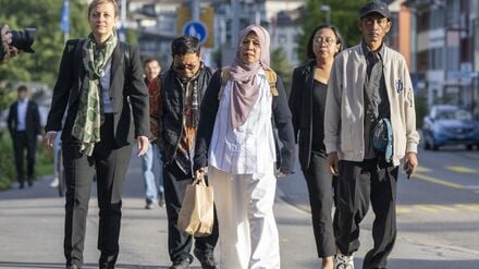 Zwei der Kläger sprachen im September persönlich vor dem Schweizer Gericht. (Archivbild) 