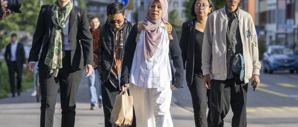Zwei der Kläger sprachen im September persönlich vor dem Schweizer Gericht. (Archivbild) 