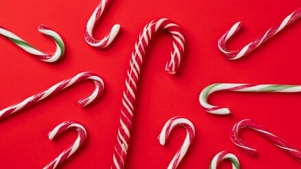 Zuckerstangen sind vor allem zu Weihnachten beliebt. 