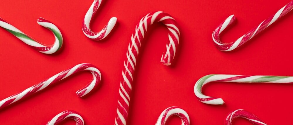 Zuckerstangen sind vor allem zu Weihnachten beliebt. 