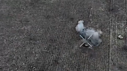 Screenshot eines ukrainischen Dohnenvideos.