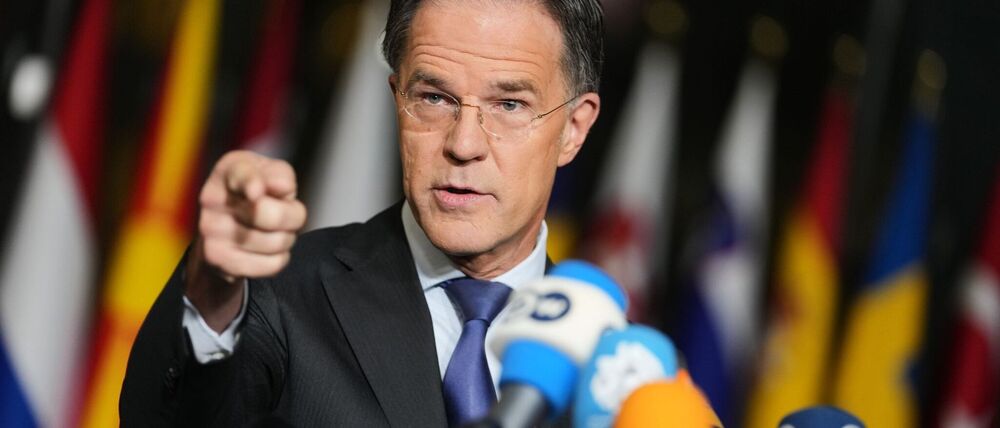 Wirbt um Unterstützung für die Ukraine: Nato-Generalsekretär Mark Rutte. (Archivbild)