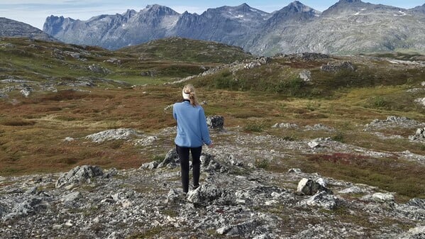 Die Tochter der Autorin beim Wandern in Norwegen. 