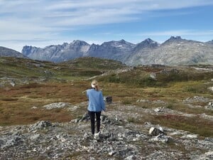 Die Tochter der Autorin beim Wandern in Norwegen. 