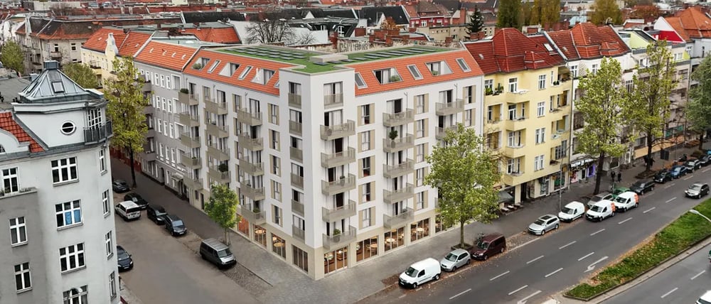 Bauprojekt der Stadt und Land an der Sonnenallee in Neukölln.